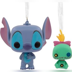 Hallmark x Funko Pop! Disney Stitch & Scrump 2ct Christmas Tree Ornament